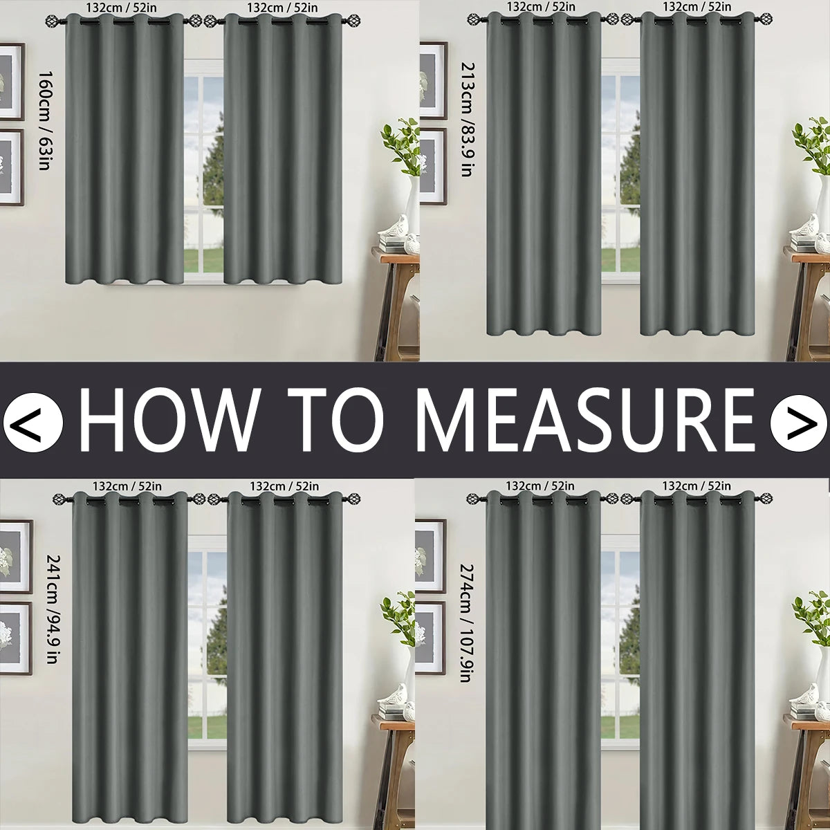 2pcs Modern 100% Blackout Curtain with Coated Lining, Curains for Bedroom, Living Room, Dining Room, Bathroom, Home Decor - AMULET RING STORE