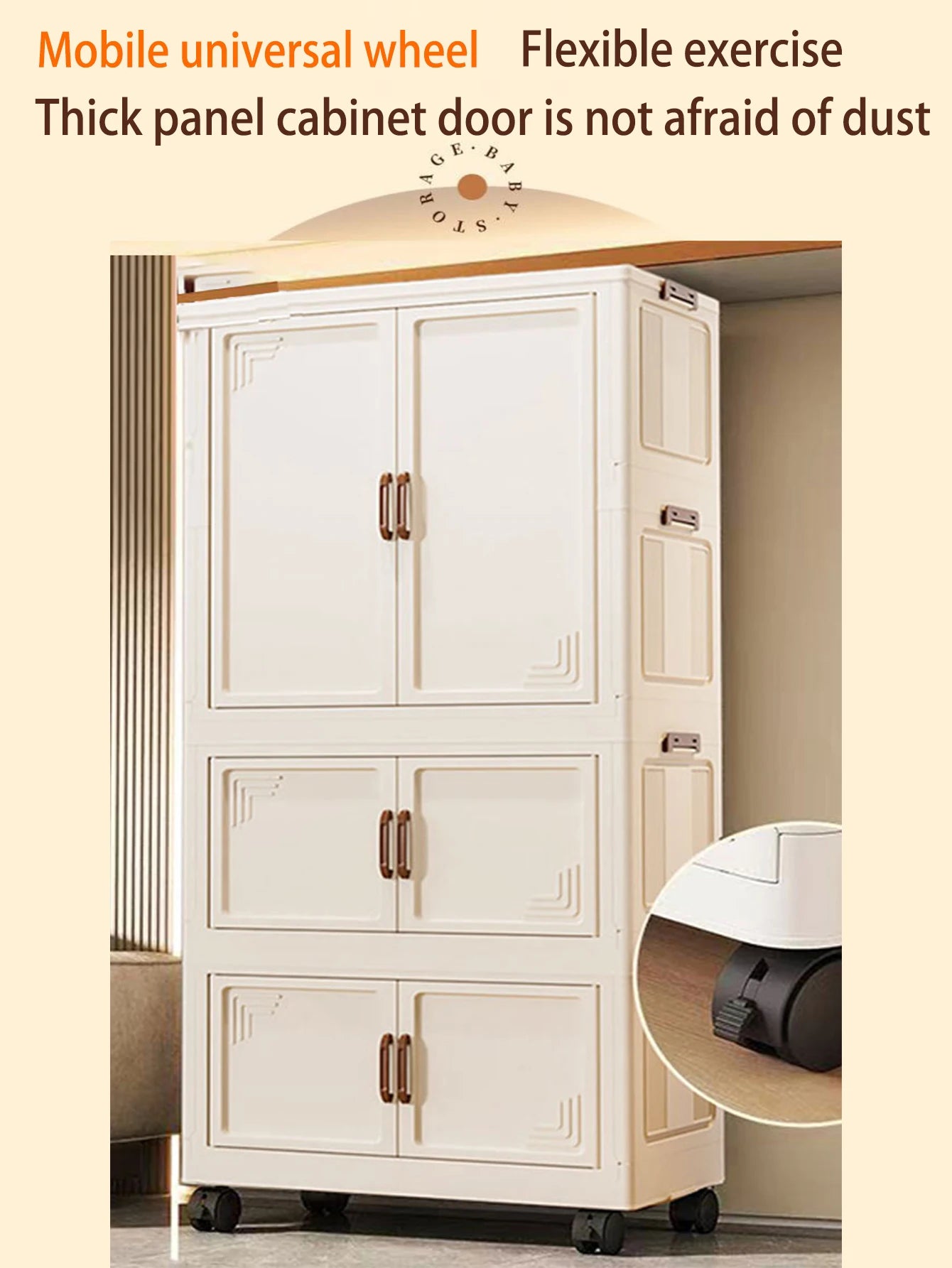 Multi-specification Large Capacity Wardrobe Foldable Easy Install Clothes Storage Cabinet Organizer for Home - AMULET RING STORE