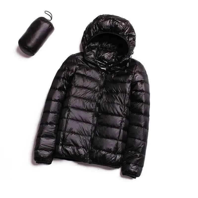 Women's Puffer Coat Winter Hooded 2023 Fashion Glossy Waterproof Loose Thicken Warm Down Cotton Jacket Outwear S-3XL