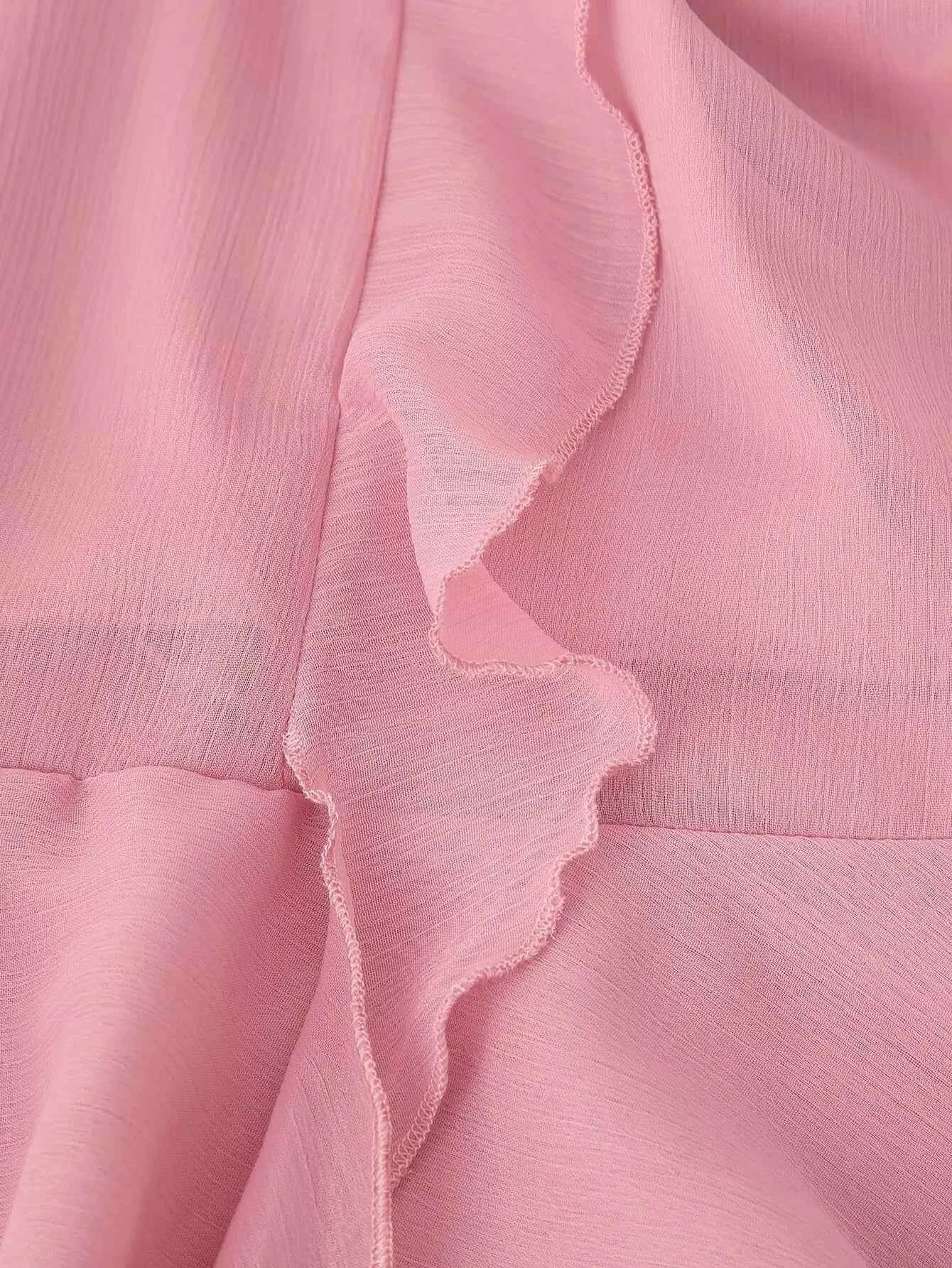 European and American style 2025 early autumn new layered ruffled long-sleeved chiffon dress