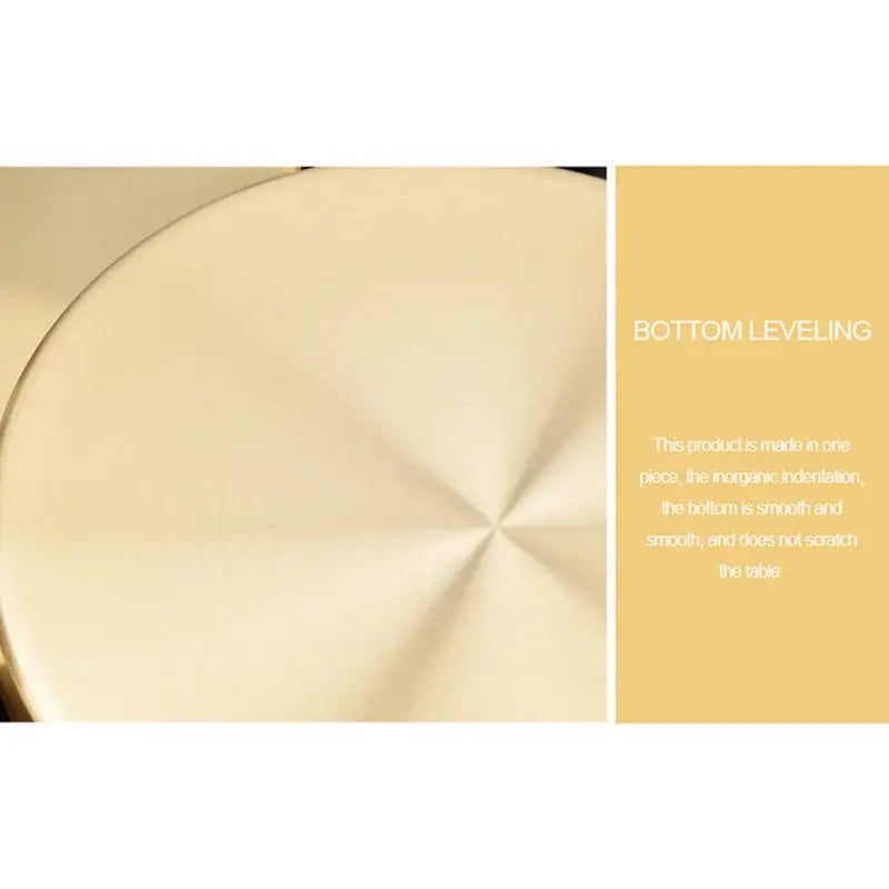 12/20/30cm Decorative Golden Nordic Round Tray Stainless Steel Luxury Jewelry Tea Coffee Cup Tray Home Car Keys Storage Trays - AMULET RING STORE