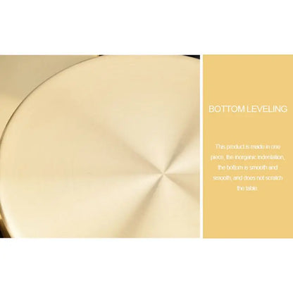 12/20/30cm Decorative Golden Nordic Round Tray Stainless Steel Luxury Jewelry Tea Coffee Cup Tray Home Car Keys Storage Trays - AMULET RING STORE