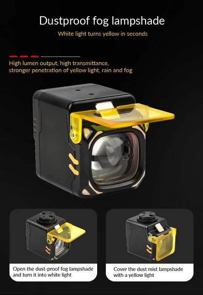 New Multifunctional Q05 MTB Bike Light Rechargeable Waterproof Remote Control White Red Blue LED Outdoor Cycling Birthday Gift - AMULET RING STORE