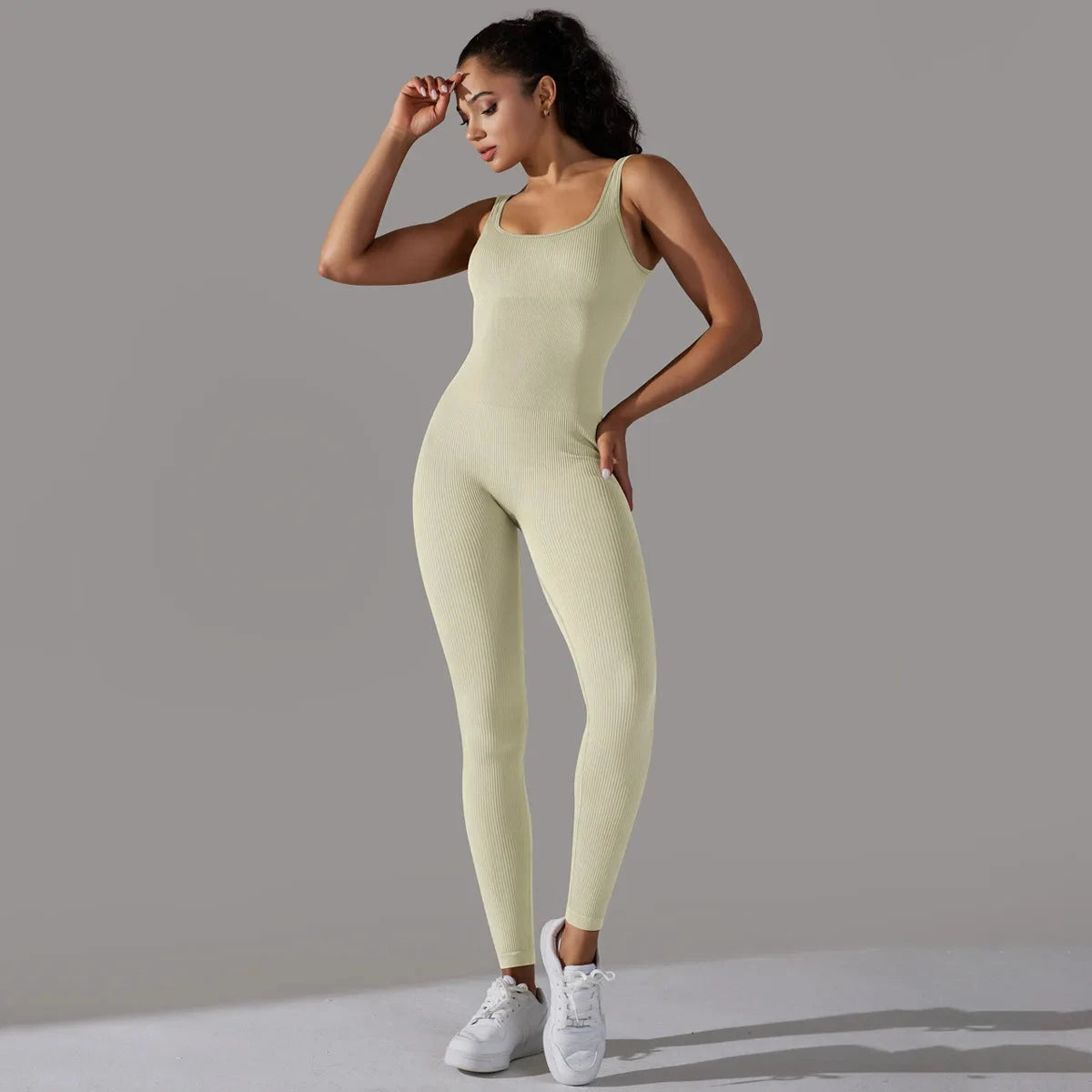 Sport Suit Yoga Outfits Set Clothes Fitness Jumpsuit Sportswear For Women Gym Running Training Athletic Suit Wear For Female D43