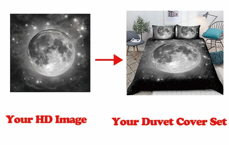 2/3pcs Bed Set Bohemian Lotus Duvet Cover Set Mandala Flower Quilt Cover Adult Black Polyester Bedding Set Queen King Twin Teens - AMULET RING STORE