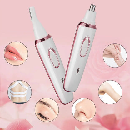 5 In 1 Electric Shaver for Women Painless Eyebrow Razor Bikini Trimmer Cordless Womens Body Shaver Facial Hair Remover Depilador - AMULET RING STORE