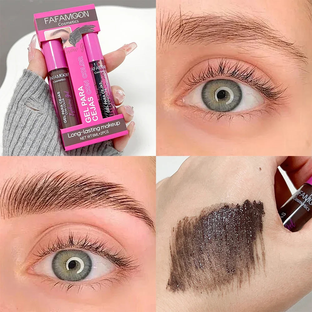 3 Colors Natural Liquid Dyeing Eyebrow Cream Waterproof Long Lasting Non-smudge Mascara Tint Makeup Cosmetic Brow Enhancer Cream - AMULET RING STORE