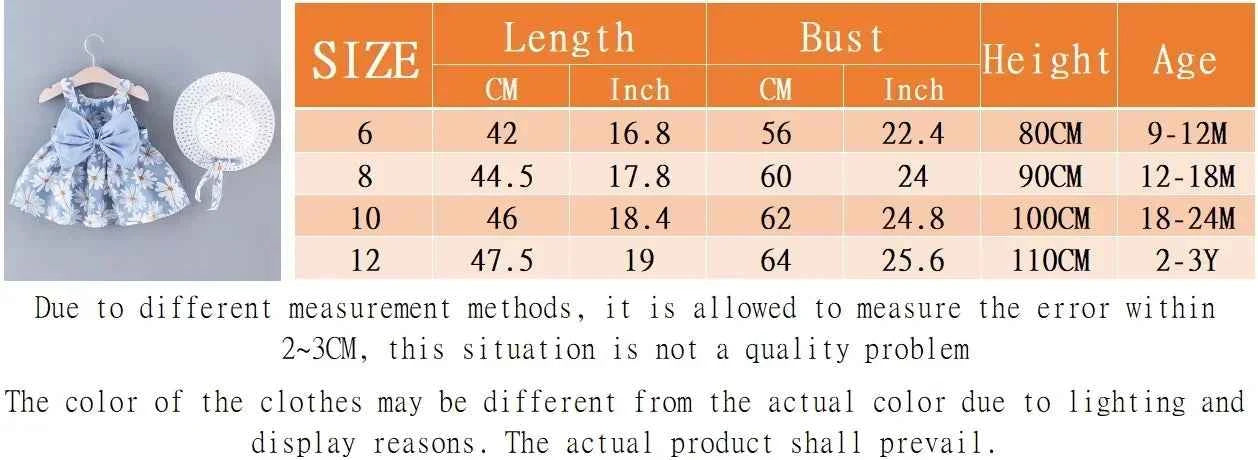 (Girls 0-3 Years Old) Summer New Girls Dress Floral Print Little Fresh Everyday Sweet Princess Dress with Bow