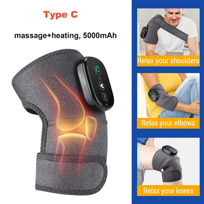 Electric Heating Heated Shoulder Brace Wrap Shoulder Massage Support Belt Strap with Adjustable of Heating - AMULET RING STORE