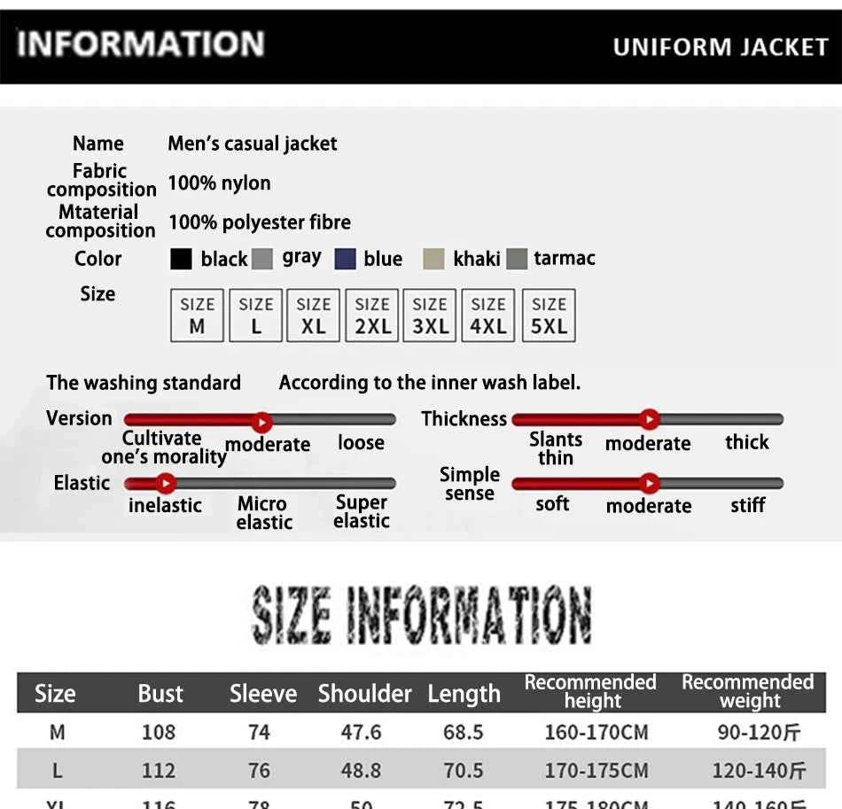 Winter Jacket Fashion Coat Hoodies Camping Hiking Jacket Men's Casual Waterproof Jacket Windbreaker Men Outerwear Men's Clothes