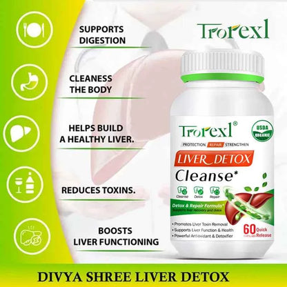 Liver Cleansing Detox Capsules Health Liver Support Colon Cleansing Repair Pills Prevent Cirrhosis Fatty Liver, Natural Herbal