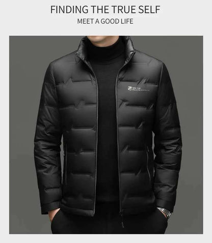 Winter Down Jacket 2026 Light Luxury Brand Men's Coat 90% White Duck Down Lining Outdoor Leisure Sports Men's Jacket
