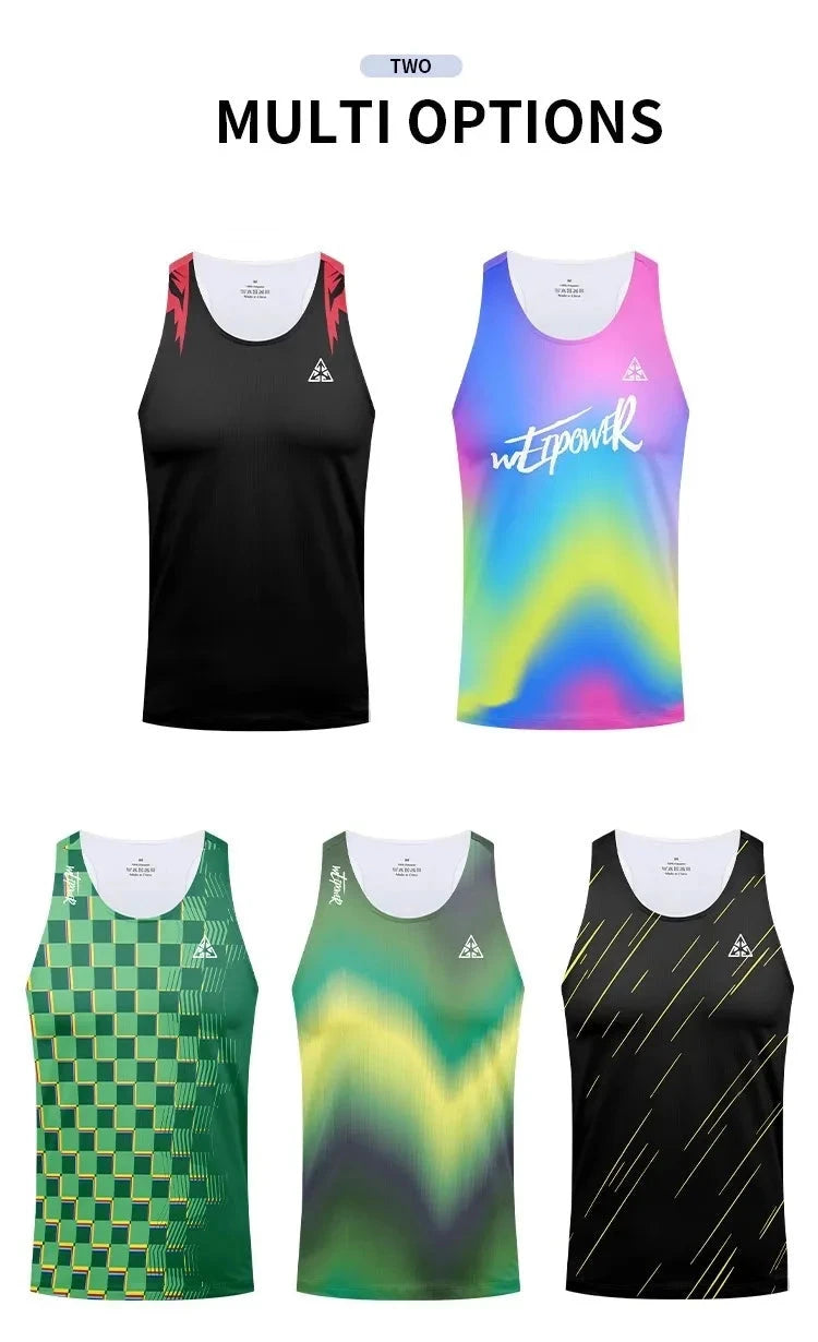 New running vests for men and women, ultra-light and breathable summer T-shirts, professional marathon racing tops