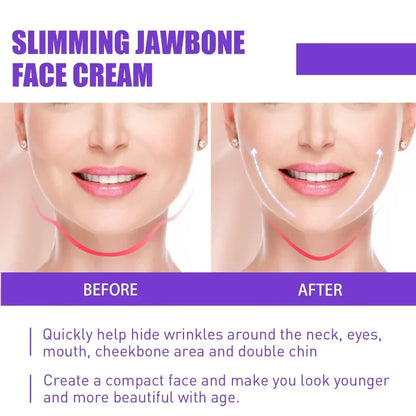 Face-lift Slimming Cream Slimming Firming V-Shape Removal Masseter Muscle Double Chin Face Fat Burning Anti-aging Products 30g - AMULET RING STORE