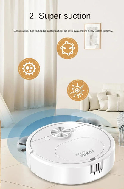 Xiaomi Smart Sweeping Robot Vacuum Cleaner 3-in-1 Charging Strong Power Sweeping Machine Wiping Floor Remove Dust Hair Pet Hair - AMULET RING STORE