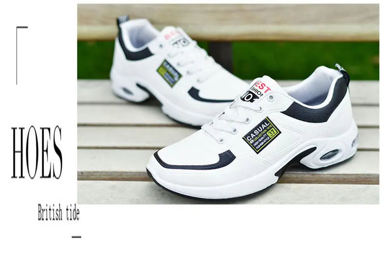 2025 new spring trend sports men's shoes Lace-up thick sole casual breathable fashion shoes Large size Wear skid resistance - AMULET RING STORE