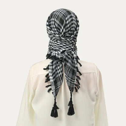 Summer Unisex Tactical Arab Cycling Mask Scarf For Man Women Fashion Lightweight Hijab Scarf Spring Army Plaid Head Scarf Mask - AMULET RING STORE