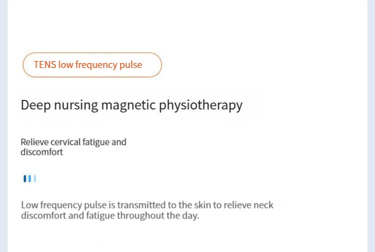 Neck Massage Intelligent Charging Heating Hot Pressing Magnetic Pulse Fashion Multi User Usage Portable Pulse Neck Massager