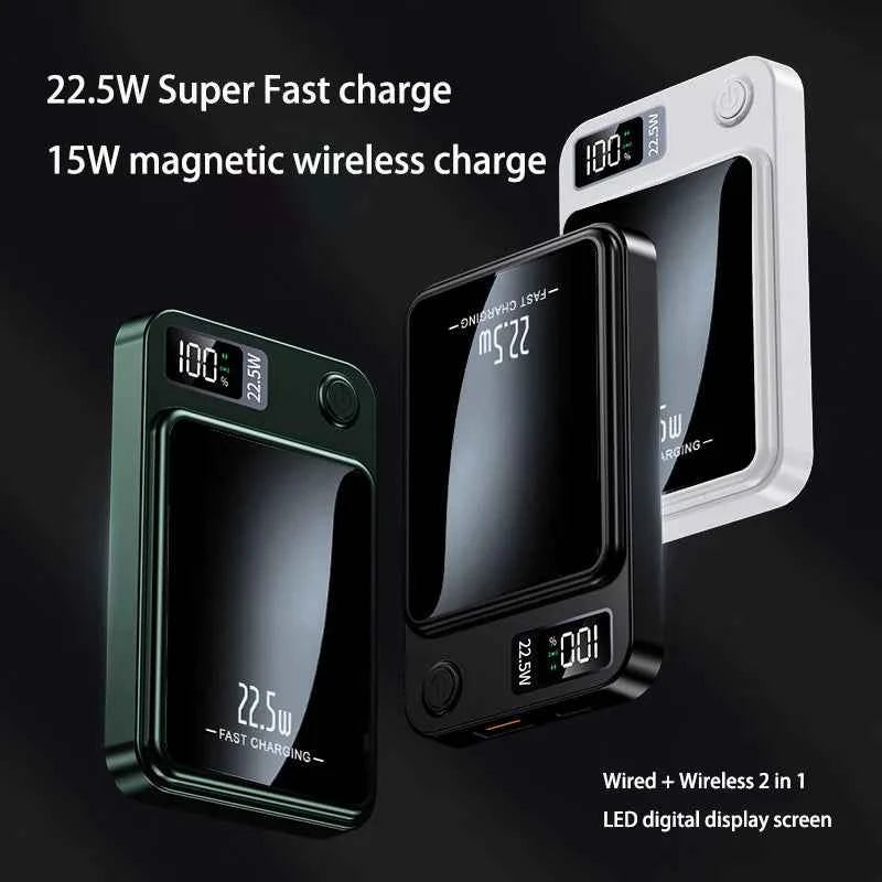Magnetic Wireless PowerBank 30000mAh 22.5W Fast Charging External Battery for Xiaomi Samsung iPhone PD 20W for Magsafe Powerbank