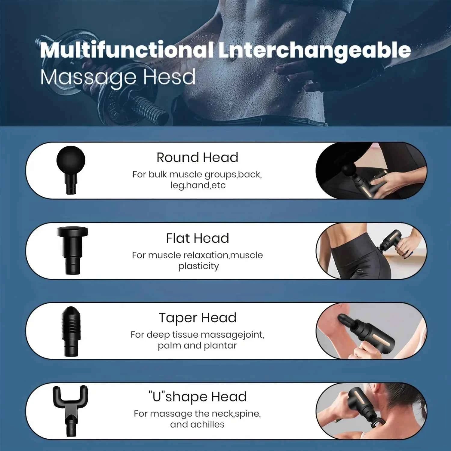 USB Mini Massage Gun Fascia Machine Muscle Relaxation Vibrating Gun Rod Massage Fitness Equipment Neck Grab Fascia Gun - AMULET RING STORE