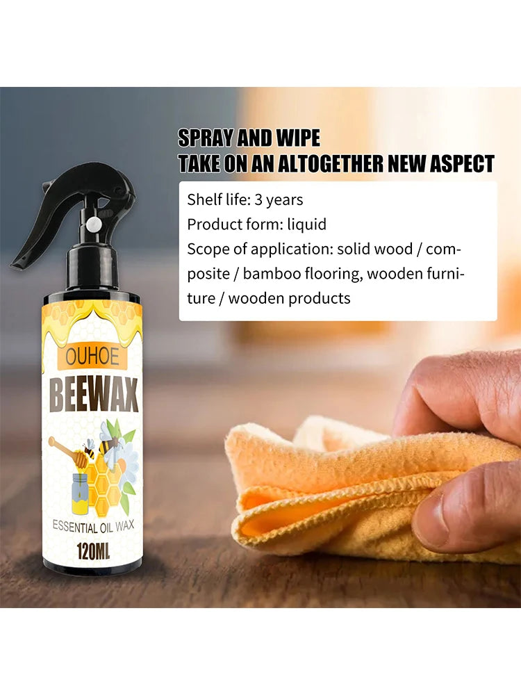 Natural Essential Oil Wax Dilute Wood Floor Scratches Beeswax Gentle Care Furniture Anti-Mildew & Moisture-proof Wooden Wax - AMULET RING STORE