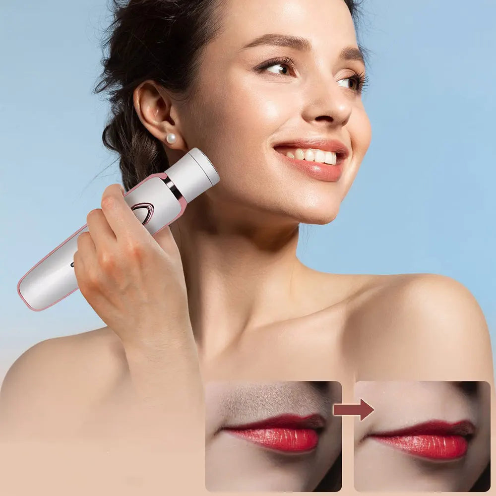 5 In 1 Electric Shaver for Women Painless Eyebrow Razor Bikini Trimmer Cordless Womens Body Shaver Facial Hair Remover Depilador - AMULET RING STORE