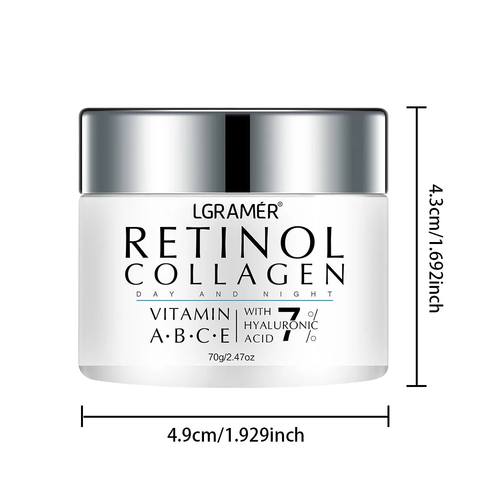 Retinol Face Cream Moisturizing Nourishing Wrinkle Remover Collagen Hyaluronic Acid Shrink Pores Firming Skin Care Cosmetic - AMULET RING STORE