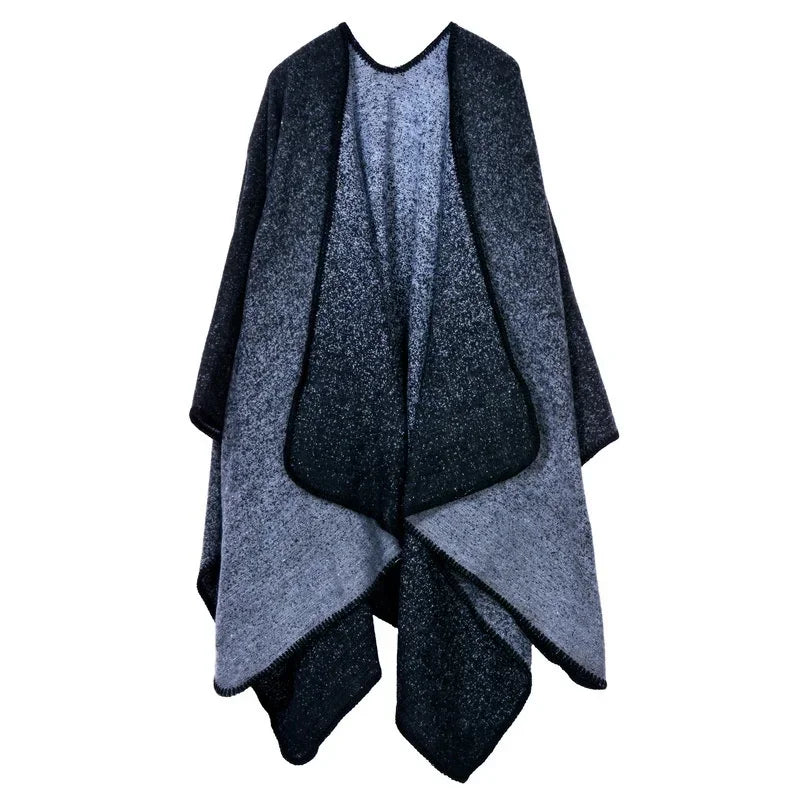 Winter Fashion Poncho Women Capes Scarf Imitation Cashmere Ladies Scarves Warm Shawls Wraps Woman Ponchos Bufanda Mujer Foulard