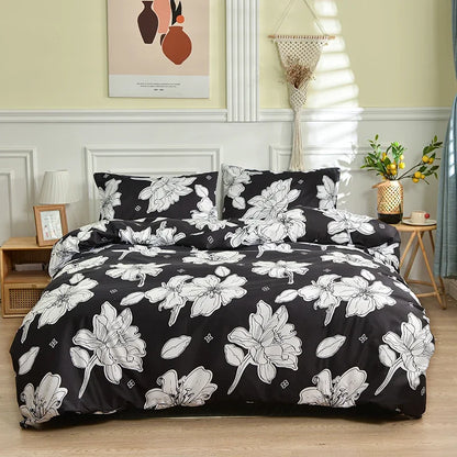 Ethereal Butterfly Print Brushed Duvet Cover Set with Pillowcases - Cozy Polyester,Twin/Full/King/Queen Size