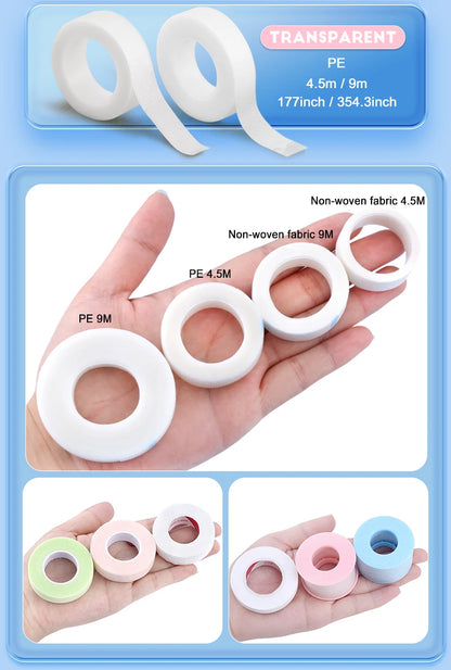 2/4PCS Micropore Eyelash Tape Lashes Lifting Tapes Under Eyes Breathable Easy To Tear Medical Tapes Eyelash Extension Supplies - AMULET RING STORE