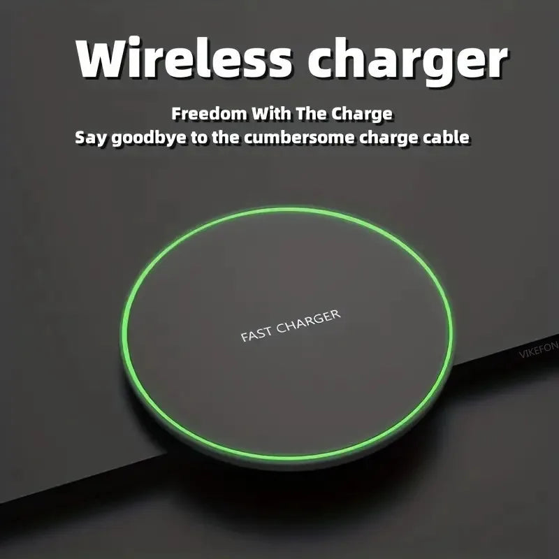 30W Wireless Charger For iPhone 15 14 13 12 X Pro Max Induction Fast Charging Pad Dock Station For Samsung S23 S22 Xiaomi Huawei - AMULET RING STORE