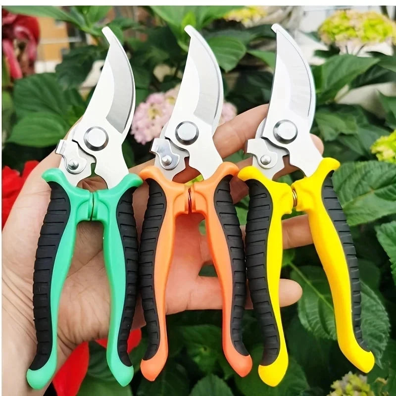 Stainless Steel Professional Gardening Shears Pruning branches Fruit trees Flowers Household Pruning Tools Shears - AMULET RING STORE