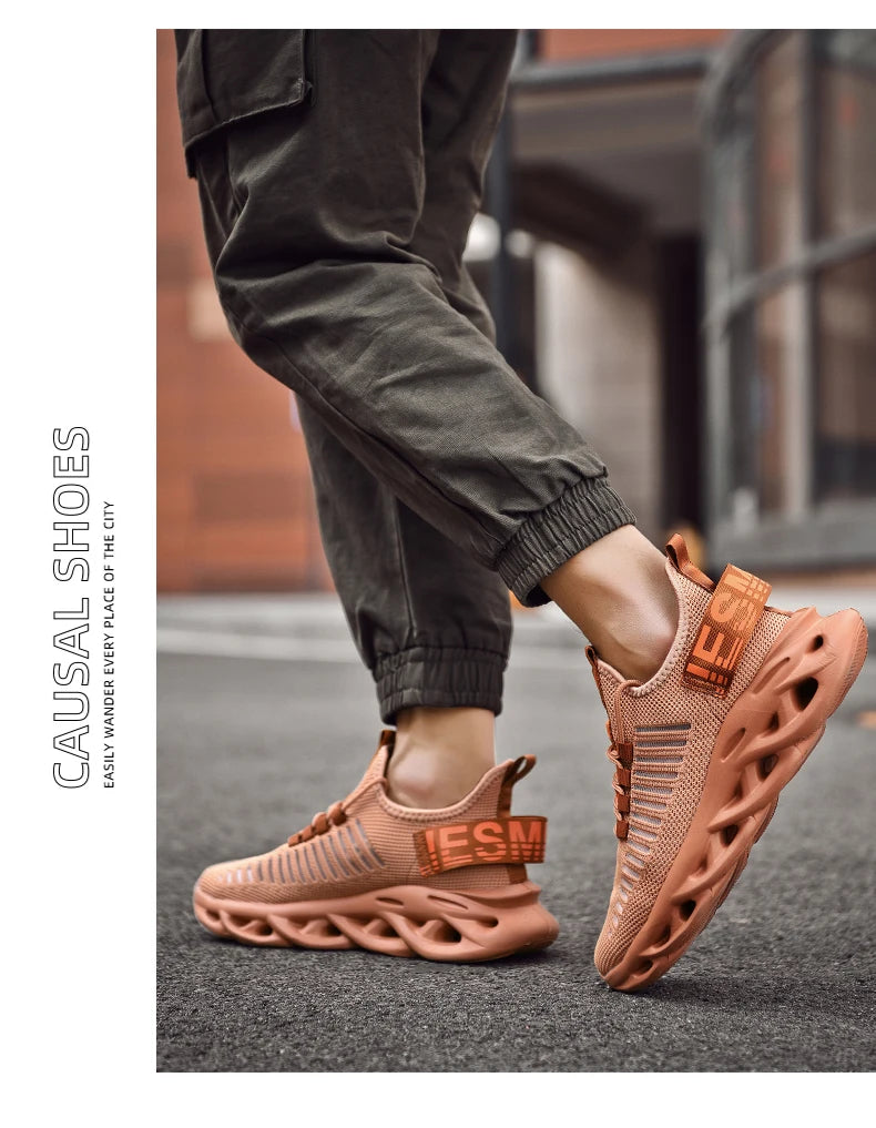 Men Shoes Comfortable Sneakers Breathable Running Shoes For Women Mesh Tennis Sports Shoes Outdoor Air Waling Casual - AMULET RING STORE