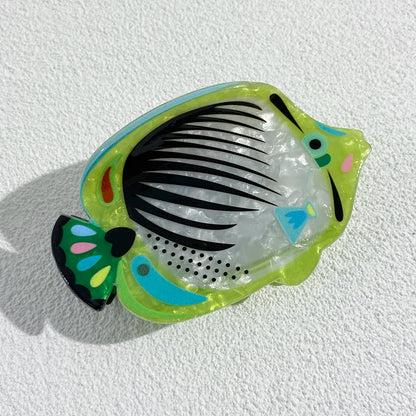Creative Funny Acetate Tortoise Sturgeon Fish Shark Hairpin Oversize Marine Animal Barrettes Thick Hair Clip Claw Accessories - AMULET RING STORE
