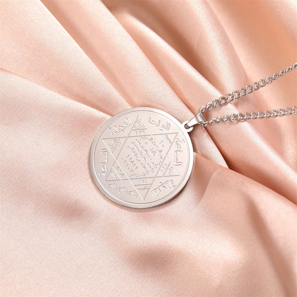 EUEAVAN Seal of Solomon Pendant Necklace