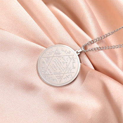 EUEAVAN Seal of Solomon Pendant Necklace