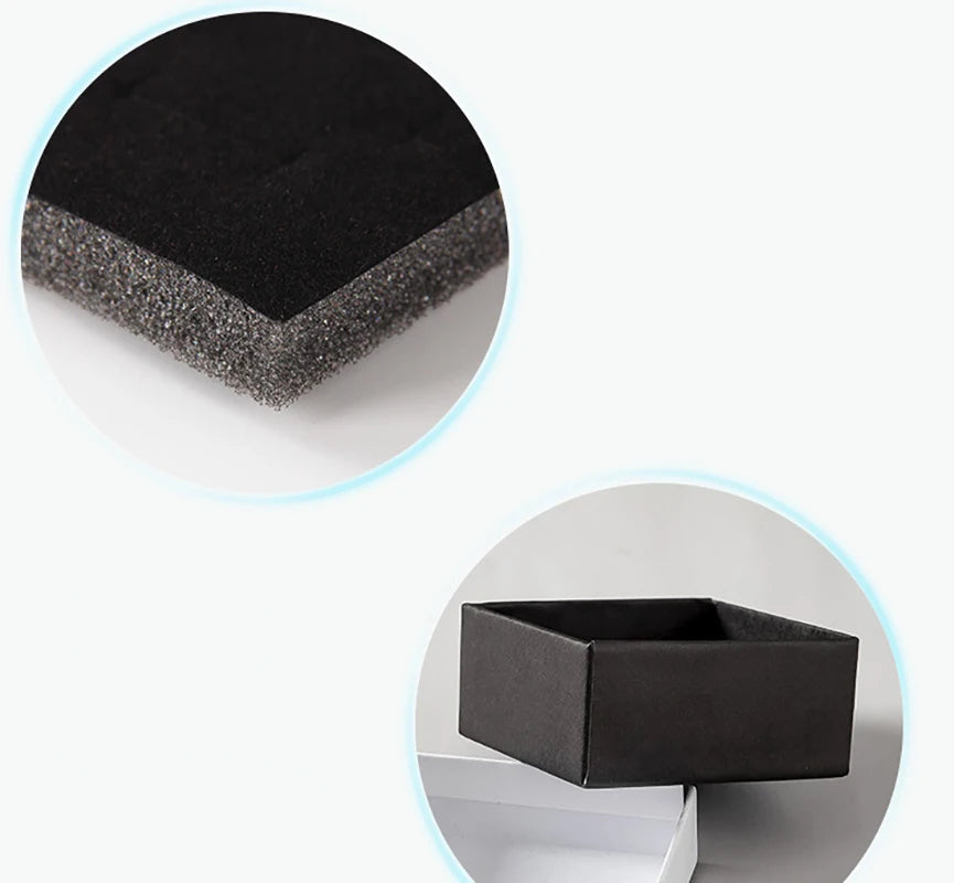 Simple Jewelry Box Earnail Ring Bracelet Necklace Black White Paper Jewelry Display Valentines Day Wedding Gift Packaging Box - AMULET RING STORE