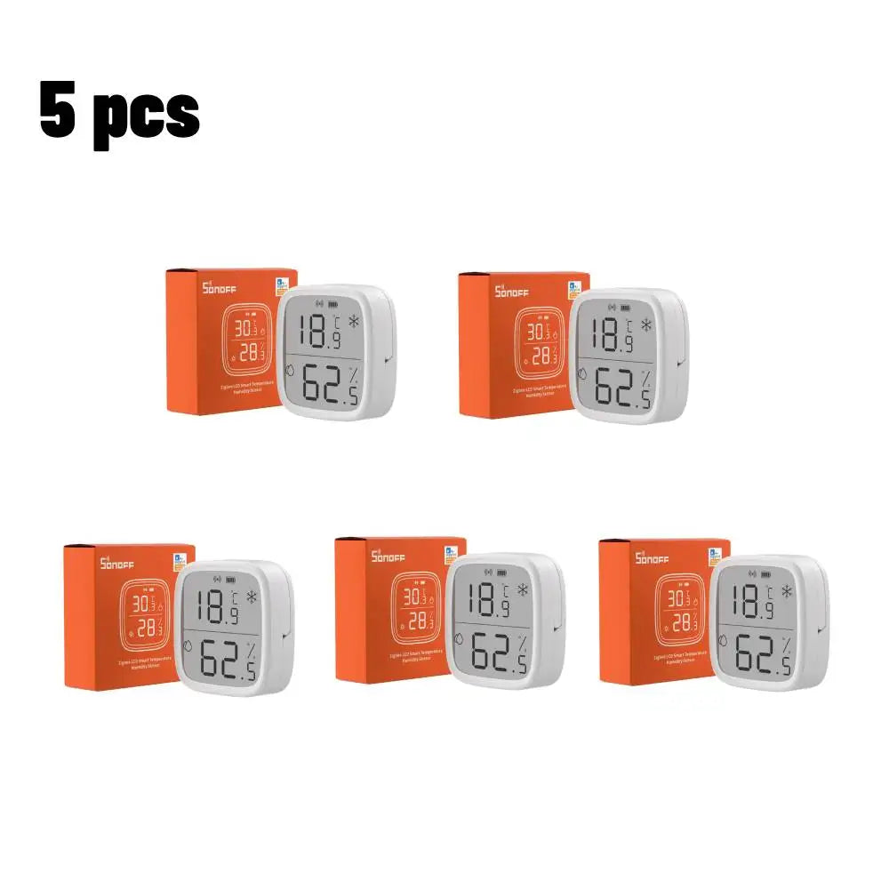 SONOFF SNZB-02D Zigbee LCD Temperature Humidity Sensor Diy Smart Home With TRVZB Works With Alexa Google Home Assistant mqtt - AMULET RING STORE