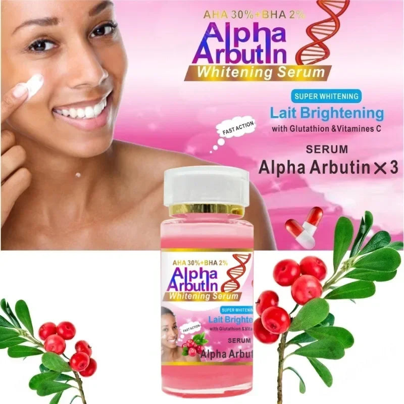 Alpha Arbutin Serum AHA 30%+ BHA 2% Keeps Face Smooth Brightening Moisturizing Improving Dullness Dark Skin Beauty Care Cream - AMULET RING STORE