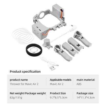 Airdrop System for DJI Mavic air 2/Air 2S Mini 2 Mavic 2 Pro Drone Fishing Bait Gift Rescue Remote Thrower