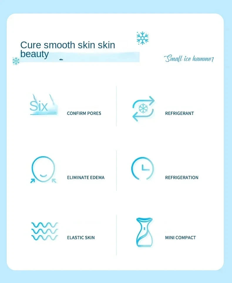 Face Skin Ice Roller Cooler Skin Lifting Face Cooling Massager Ice Compress Calm Skin Ice Cooler Eye Pouch Cooler Edema Remover