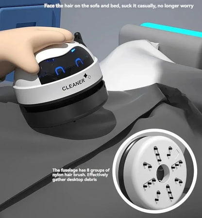 Table Vacuum Cleaner Mini Desktop Dust Vacuum With Detachable Nozzle USB Rechargeable Wireless Car Vacuum Cleaner Cleaning Tools - AMULET RING STORE