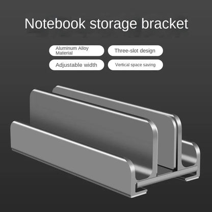 Laptop Stand Vertical Tool-Free Adjustable Aluminum Vertical Laptop Stand Holder Support Macbook Air Pro Laptop Accessories - AMULET RING STORE