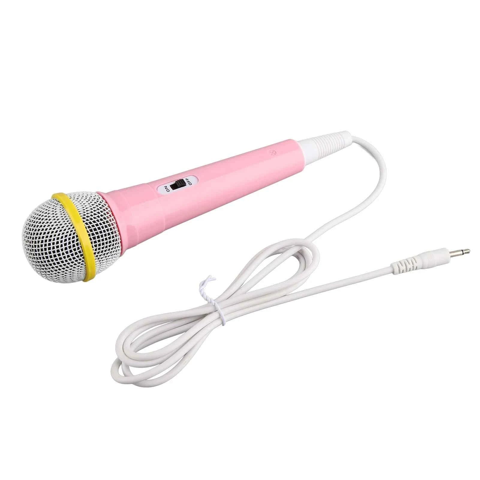 Child Singing Mic 3.5mm Plug Educational Low Distortion Clear Sound Kids Wired Microphone for Karaoke for Musical Instrument