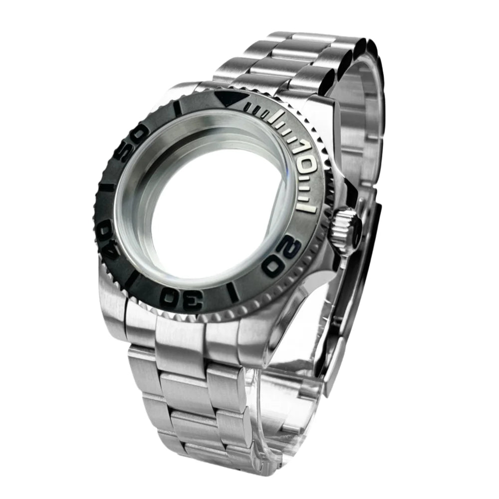 40mm 200m Waterproof NH34 NH35 NH36 Watch Case Accessories for Oyster Band SUB Watch Maker 120clicks BGW9 blue lume Bezel - AMULET RING STORE