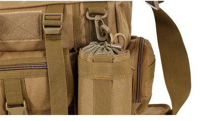 Men Camouflage Shoulder Bag Tactical Fishing Camping Tote Trekking Climbing Bags Large Multi-Pocket Travel Laptop Messenger Pack