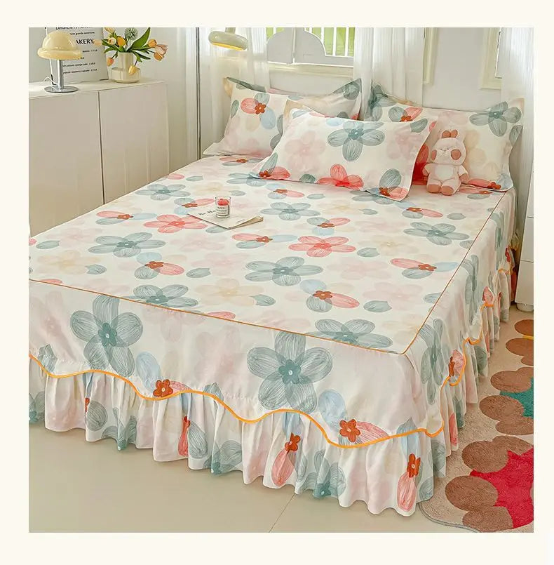 Sheet Set Household with Pillowcase Fashion Modern Water-proof Universal Skin-friendly Single Double Home Textile Bedding Luxury