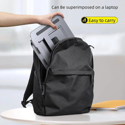 Adjustable Laptop Stand Aluminium Foldable Laptop Holder Portable Notebook Tablet Stand Cooling Support For MacBook Air Pro ipad - AMULET RING STORE
