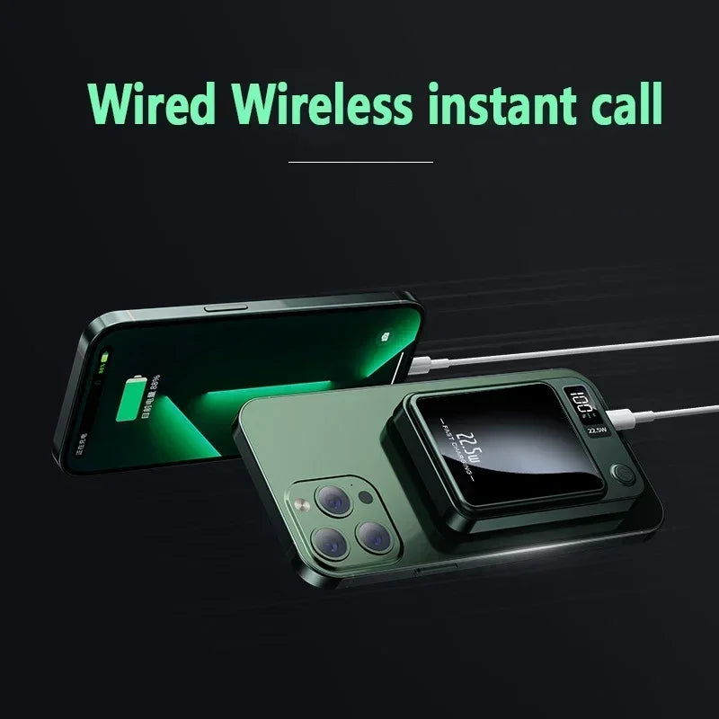 Magnetic Power Bank 30000mAh 15W Wireless Fast Charger for iPhone 15 14 13 Samsung S22 S23 Xiaomi Portable Battery Powerbank - AMULET RING STORE