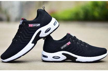 2025 new spring trend sports men's shoes Lace-up thick sole casual breathable fashion shoes Large size Wear skid resistance - AMULET RING STORE